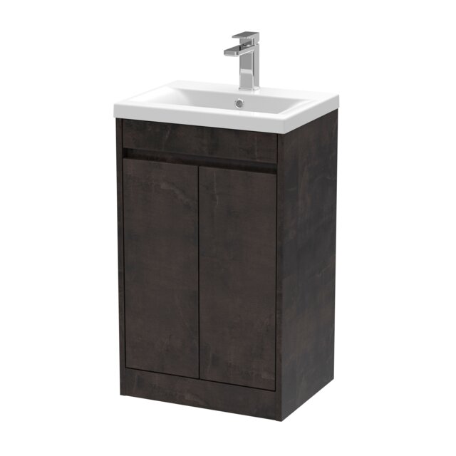 Balterley Chartley 2 Door Vanity Unit, Mid-Edge Basin, 500mm, Slate