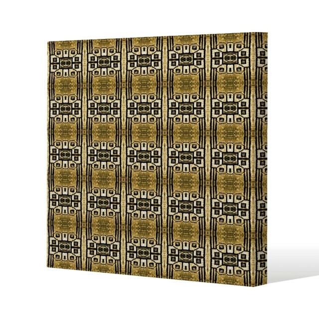 Portuguese Ethnic Tiles Azulejos (Canvas Print) Cream