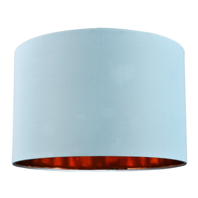 "Modern Chic Duck Egg Cotton 12"" Table/Pendant Lamp Shade with Shiny Copper Inner Blue Duck Egg 1"