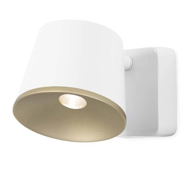 Drone LED 1 Light Indoor Dome Wall / Ceiling Light White, Gold