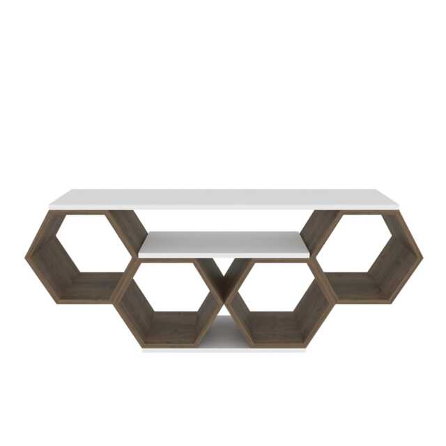 Decorotika Honey TV Stand TV Unit for TVs up to 55 inch Honeycomb Design