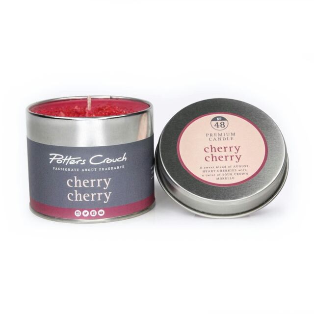 Potters Crouch Scented Candle in Tin - Cherry Cherry Multi