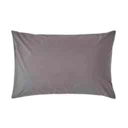 Homescapes Dark Grey Egyptian Cotton Housewife Pillowcase 200 TC - Standard Size Grey Standard