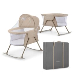 Kinderkraft Baby Cradle Travel Cot LOVI Beige