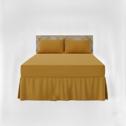 Fitted Valance Bed Sheet Polycotton Mattress Cover And Frill Easy Care Yellow Double