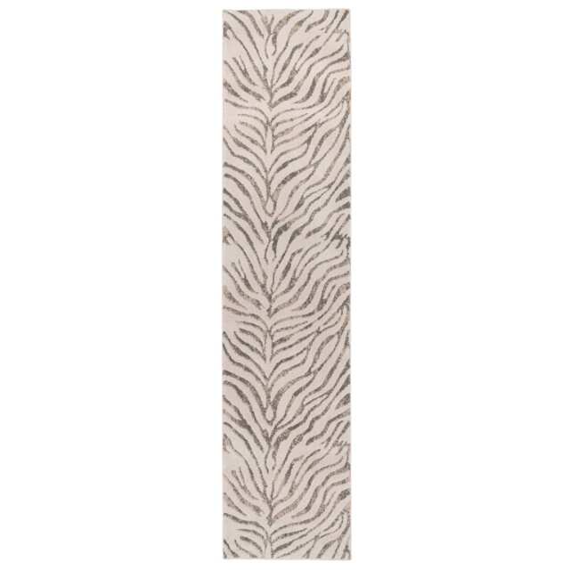 KUKOON Animal Print Plush Pile Black White Zebra Living Room Area Rug 60cm x 240cm