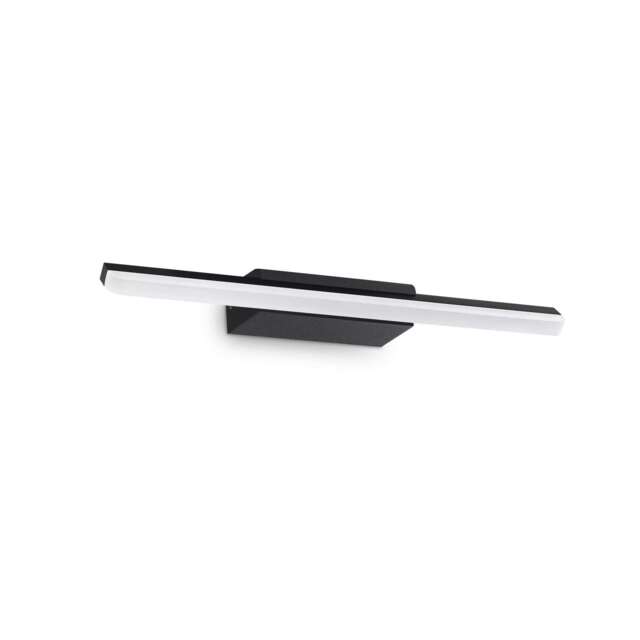 Riflesso Integrated LED Bathroom Over Mirror Light Black 1100Lm 3000K IP44