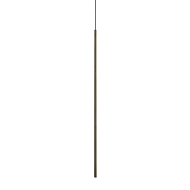 Look 100cm Slim Pendant Ceiling Light Brass 1x LED 220lm 3000K