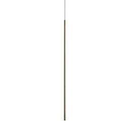 Look 100cm Slim Pendant Ceiling Light Brass 1x LED 220lm 3000K
