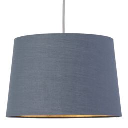 Zoey - Dark Grey with Gold Inner 28cm Easy Fit Pendant or Lamp Shade Grey Gold Medium 1