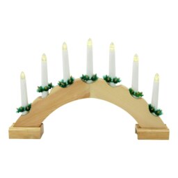 The Christmas Workshop 70859 Wooden Arched Christmas Candle Bridge