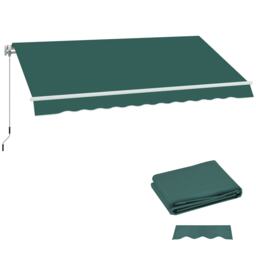Outsunny Replacement Canopy for 3 x 2.5 m Awning (Fabric Only), Green Green Green 282L x 250W cm 1