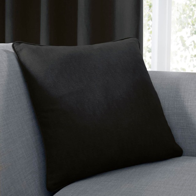 Fusion Sorbonne Filled Cushion Black