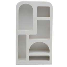 Udaipur Tall Geometric Bookcase Brown