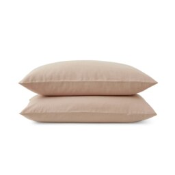 Touch Of Linen - Seashell Pink - Pillowcase Pair Pink Seashell Pink