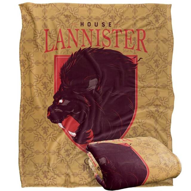 Game Of Thrones House Lannister Blanket - Multicoloured - One Size