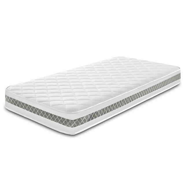 Diamond 3D Memory Foam and Spring Hybrid Mattress Breathable CoolTouch Surface White Double