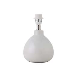 Tuscan - White Ceramic Table Lamp Base Only for 25cm Diameter Shade White Medium 1