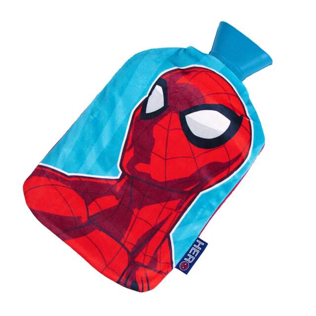 Spider-Man Super Reversible Hot Water Bottle And Cover Red Red/Blue One Size 1