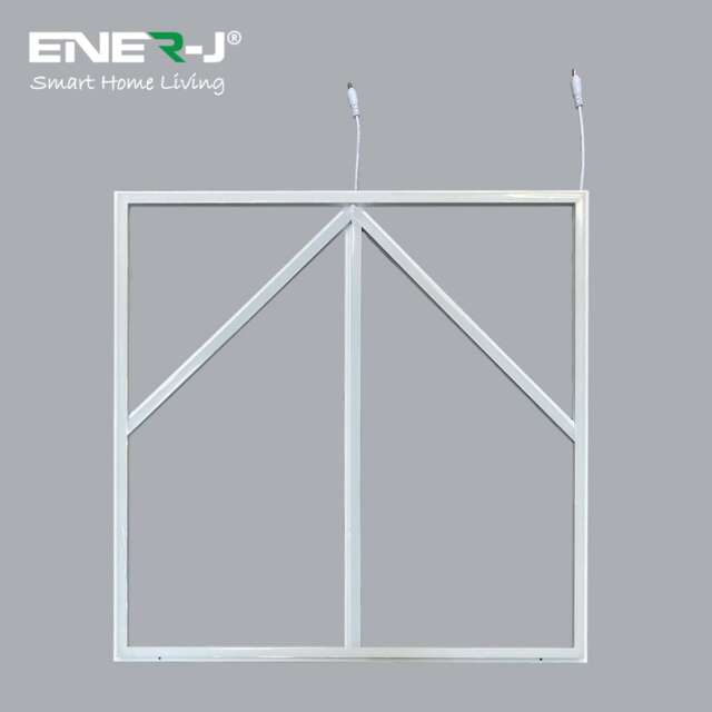 60x60cm LED Frame Panel Light with Blue Arrow Design - 40W, Cool White (6500K)