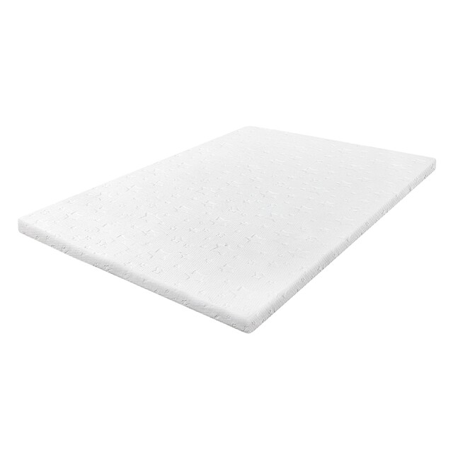 Lavio Single Bed Mattress Topper 5cm Memory Foam Pressure Relief Washable Cover White S Single