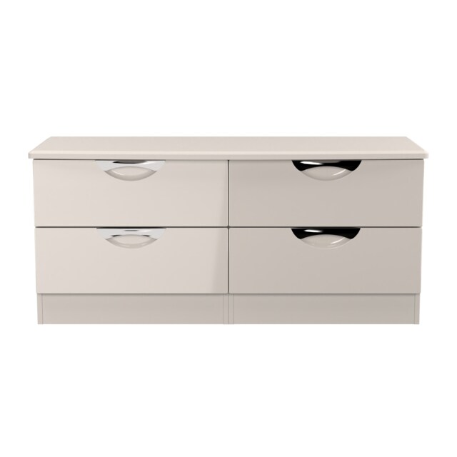 Holborn 4 Drawer Bed Box in Kashmir Gloss & Kashmir (Ready Assembled) Cream Kashmir Gloss & Kashmir