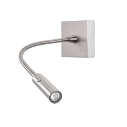 Tip LED Wall Reading Light Satin Nickel Touch dimming 174lm 3000K