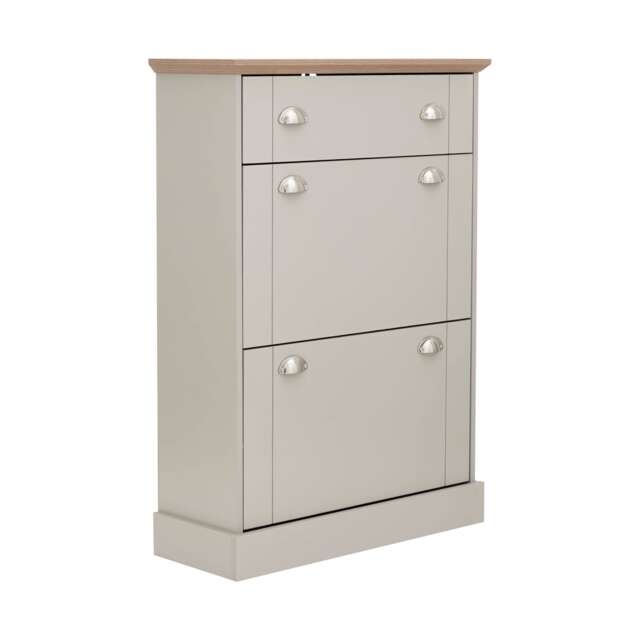 Kendal Deluxe Shoe Cabinet Grey Grey