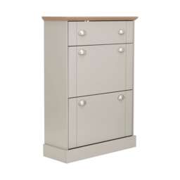 Kendal Deluxe Shoe Cabinet Grey Grey