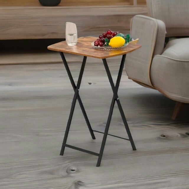 Folding Tray Table Brown