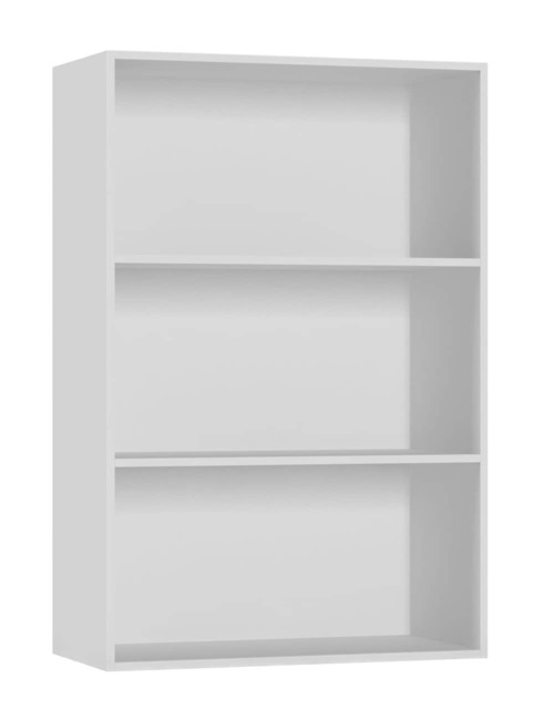 3-Tier Bookcase Shelving Storage Unit- 90x60x29cm White 1