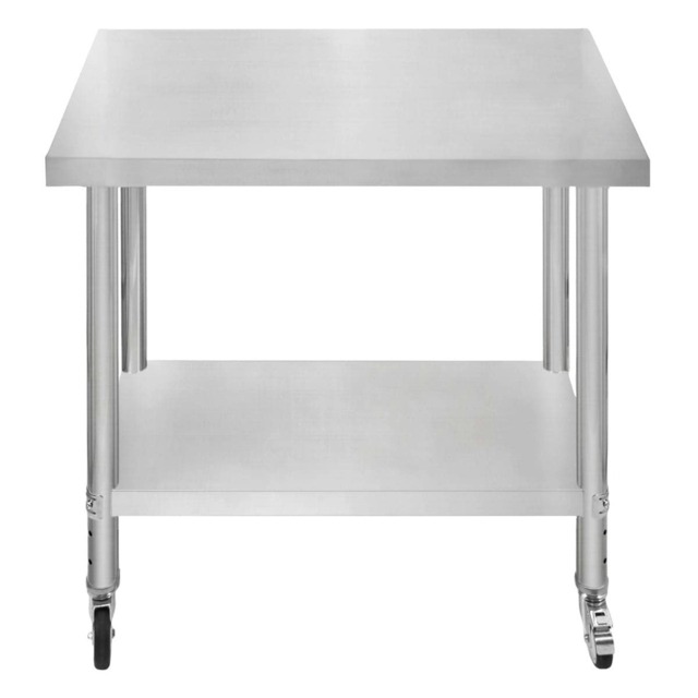 KuKoo Work Table – 90cm x 60cm x 86cm Silver