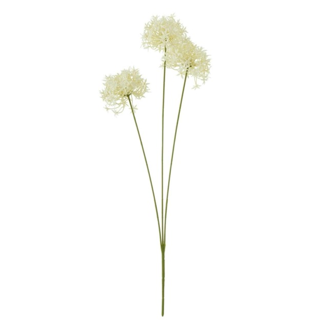 Hill Interiors Triple Allium Spray Artificial Flower - Cream - One Size