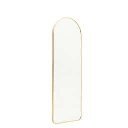 Living and Home Arch Full Length Wall Mirror - Gold