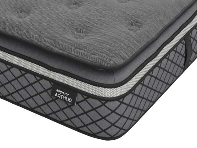 Arthur Sleep Emperor Arthur 5000 Hybrid Mattress - Medium Firm - Super King Grey Super King