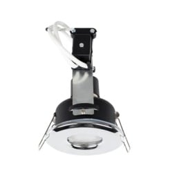 ValueLights 6 Pack IP65 Chrome Downlights Warm White Bulbs Chrome