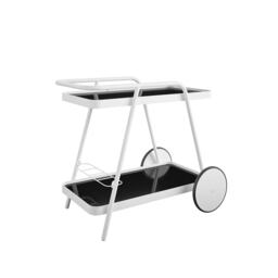 Novogratz barbie Outdoor Bar Cart with Wheels White