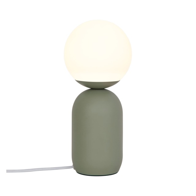 Nordlux Notti Indoor Table Lamp Green Metal E14 Hand Blown Glass - Mains Powered, IP20 Green Green