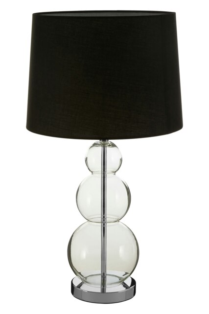 Orsina Luke Black Fabric Shade Table Lamp