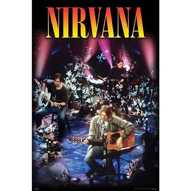 Nirvana Unplugged Poster Multi Multicoloured 91cm x 61cm 1