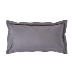 Homescapes Dark Grey Egyptian Cotton Oxford Pillowcase 200 TC - King Size Grey King