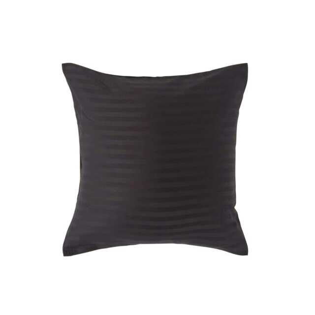 Homescapes Black European Size Egyptian Cotton Pillowcase 330 TC - 40 x 40 cm
