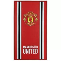 Manchester United FC Core Stripe Towel - Red/White - One Size