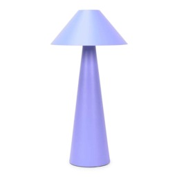 ValueLights Raquel Lilac Purple Rechargeable IP54 Portable Table Lamp Purple