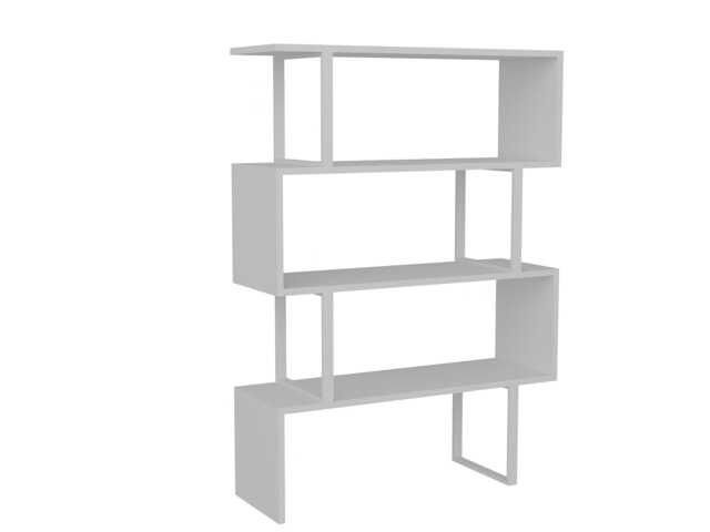 Decorotika Adriana Bookcase with Metal Frame - 90 cm W x 120 cm H x 30 cm D