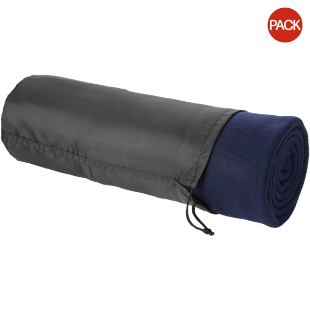 Bullet Huggy Blanket And Pouch (Pack of 2) - Navy - 150 x 120 cm