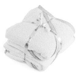 GEEZY Pack of 2 Hooded Baby Cotton Towels, White, 73 x 73cm