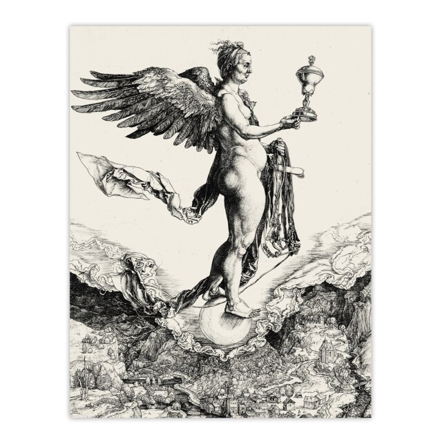 "Nemesis The Great Fortune Albrecht Durer Wall Art Poster Print 12X16"""