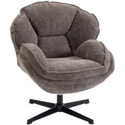 HOMCOM Accent Chair with 360° Swivel for Living Room