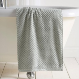 D & D Popcorn Check Bath Sheet Green